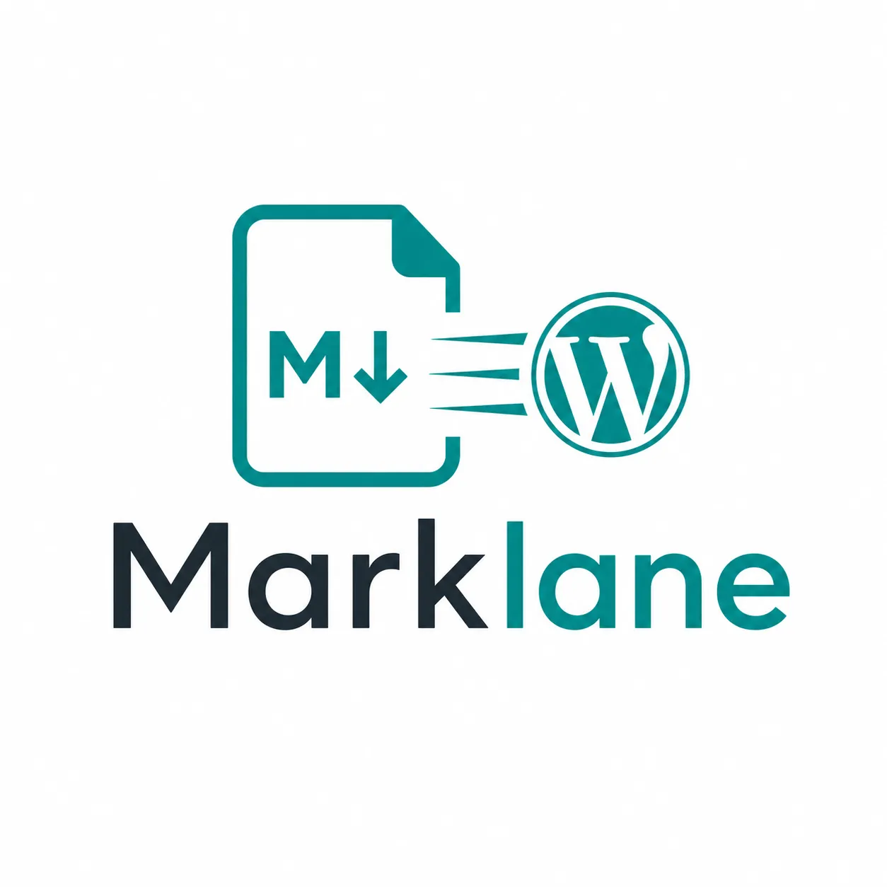 Markdown原稿をWordPress投稿へ取り込むMarklaneのロゴ