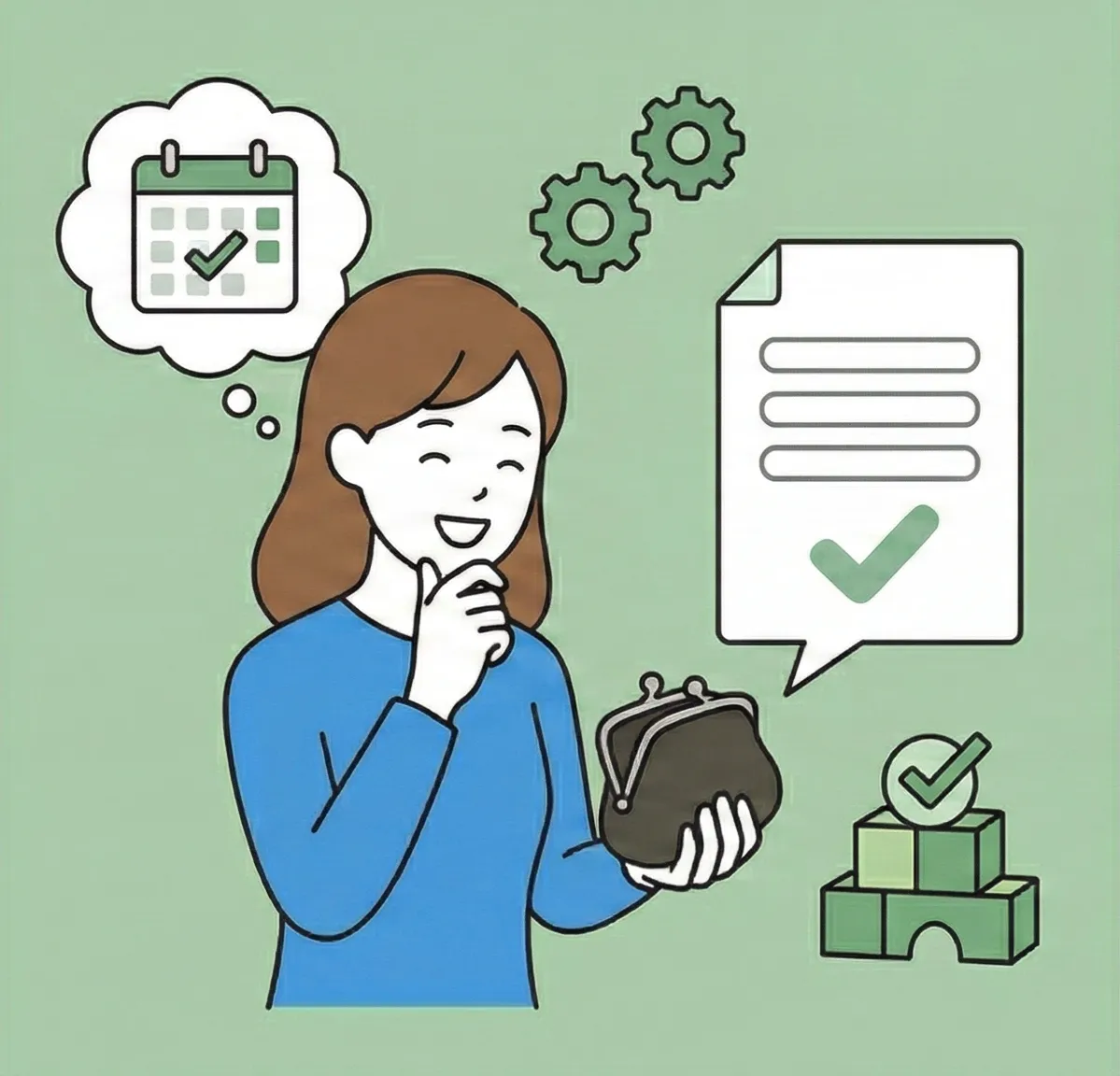 追加費用なしで導入できることを示すイラスト